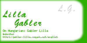 lilla gabler business card